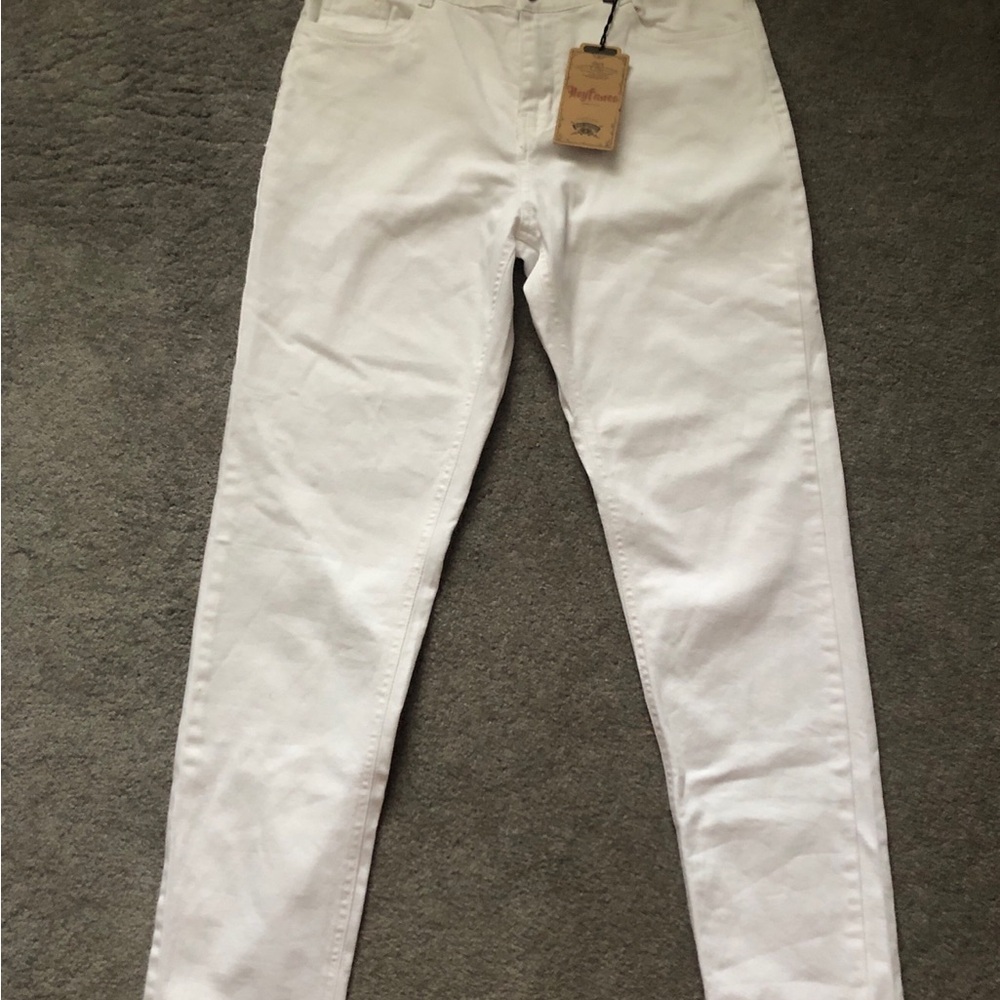Men’s Slim White Jeans